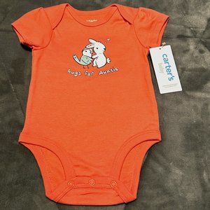 Carter's Baby Onsie NWT Size 3 Months Easter Bunny Auntie